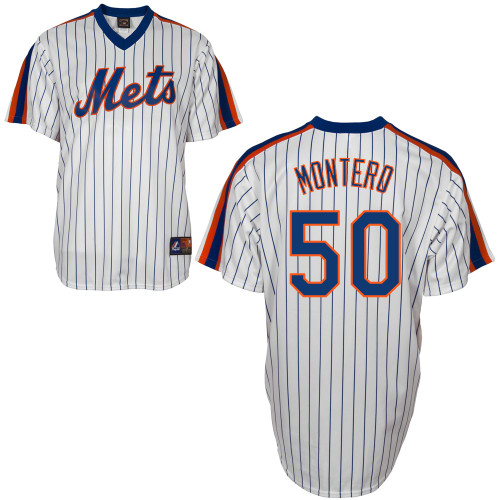 Rafael Montero #50 mlb Jersey-New York Mets Women's Authentic Home Alumni Association Baseball Jersey